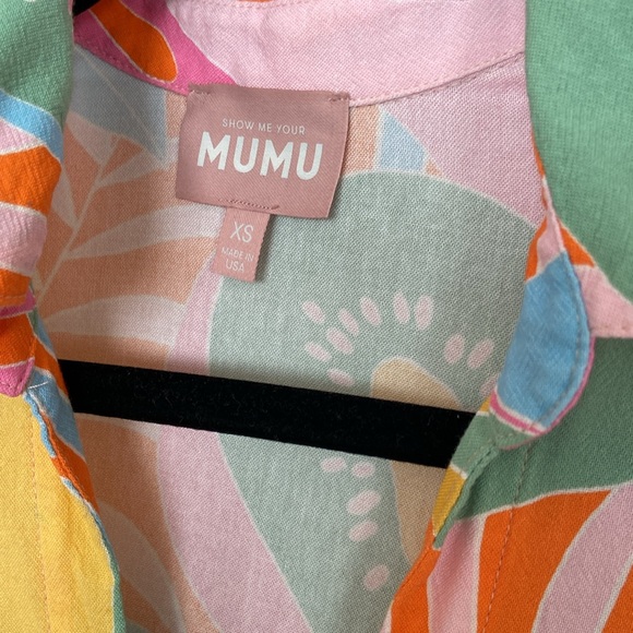 Mumu Parker Button Down in Tropical Fruit - Picture 5 of 6